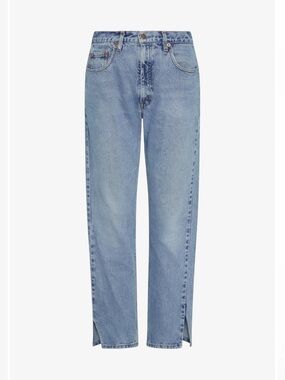 ALIGRACE ALYSA TILTED/SPLIT JEANS- 27